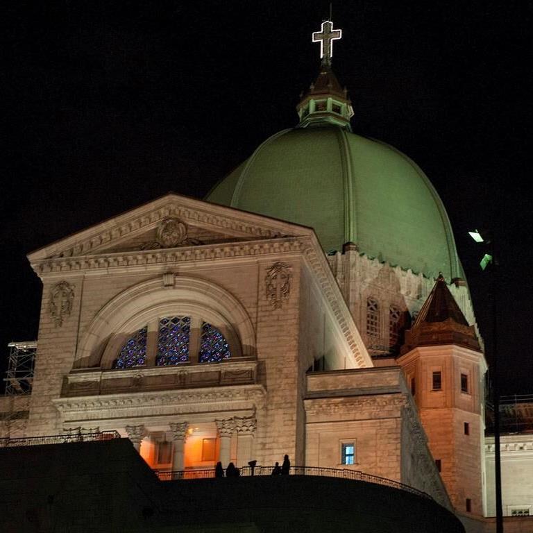 Montreal landmark church says people ignited a flare, not a fire, at famous shrine